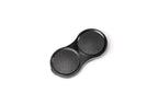 A black plastic lens cap for TLR camera lenses. Bay 1 I Lens Cap for Rolleicord Rolleiflex Cameras.