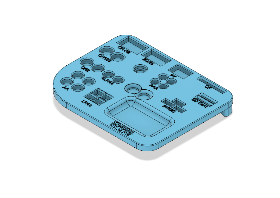 3D Model File: Kamerastore Battery Tray