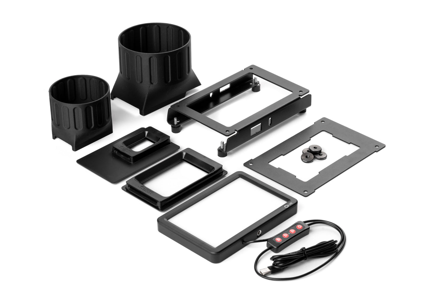 Medium Scanning Kit with all parts on a white background.