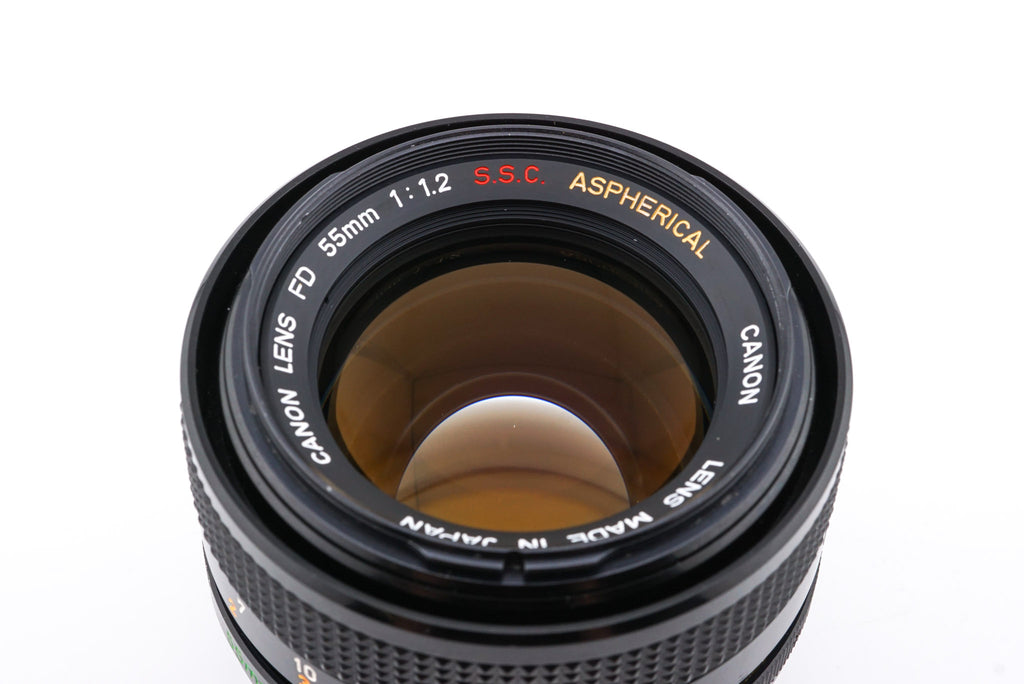 Canon 55mm f1.2 S.S.C. Aspherical + BS-58 Lens Hood