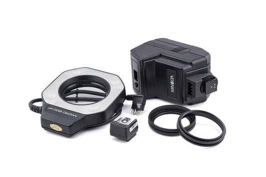 Minolta Control Unit 1200 AF + Macro 1200 AF Ring Flash + FS-1100 Flash Shoe Adapter
