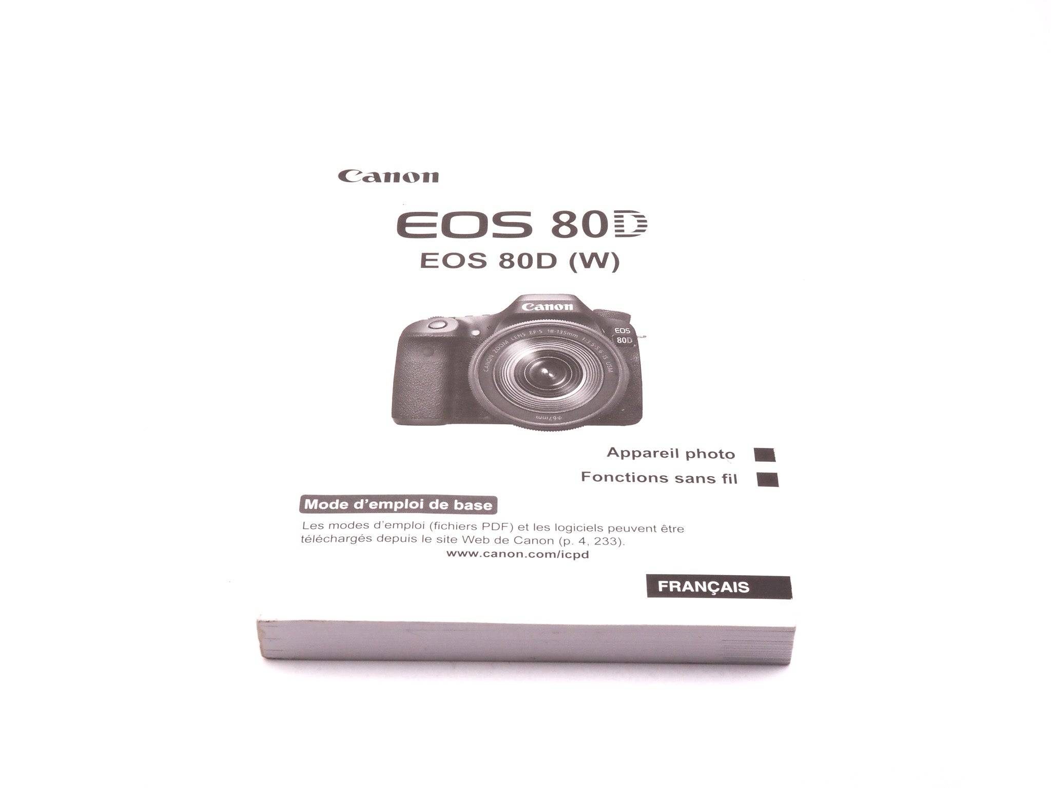 Canon EOS 80D Instructions