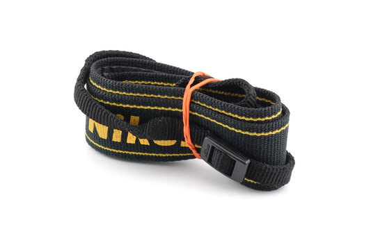 Nikon Black & Yellow Fabric Neck Strap