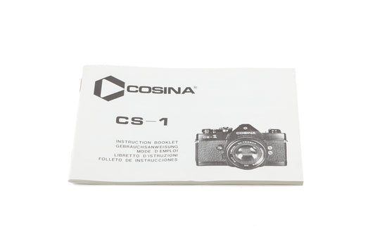 Cosina CS-1 Instructions