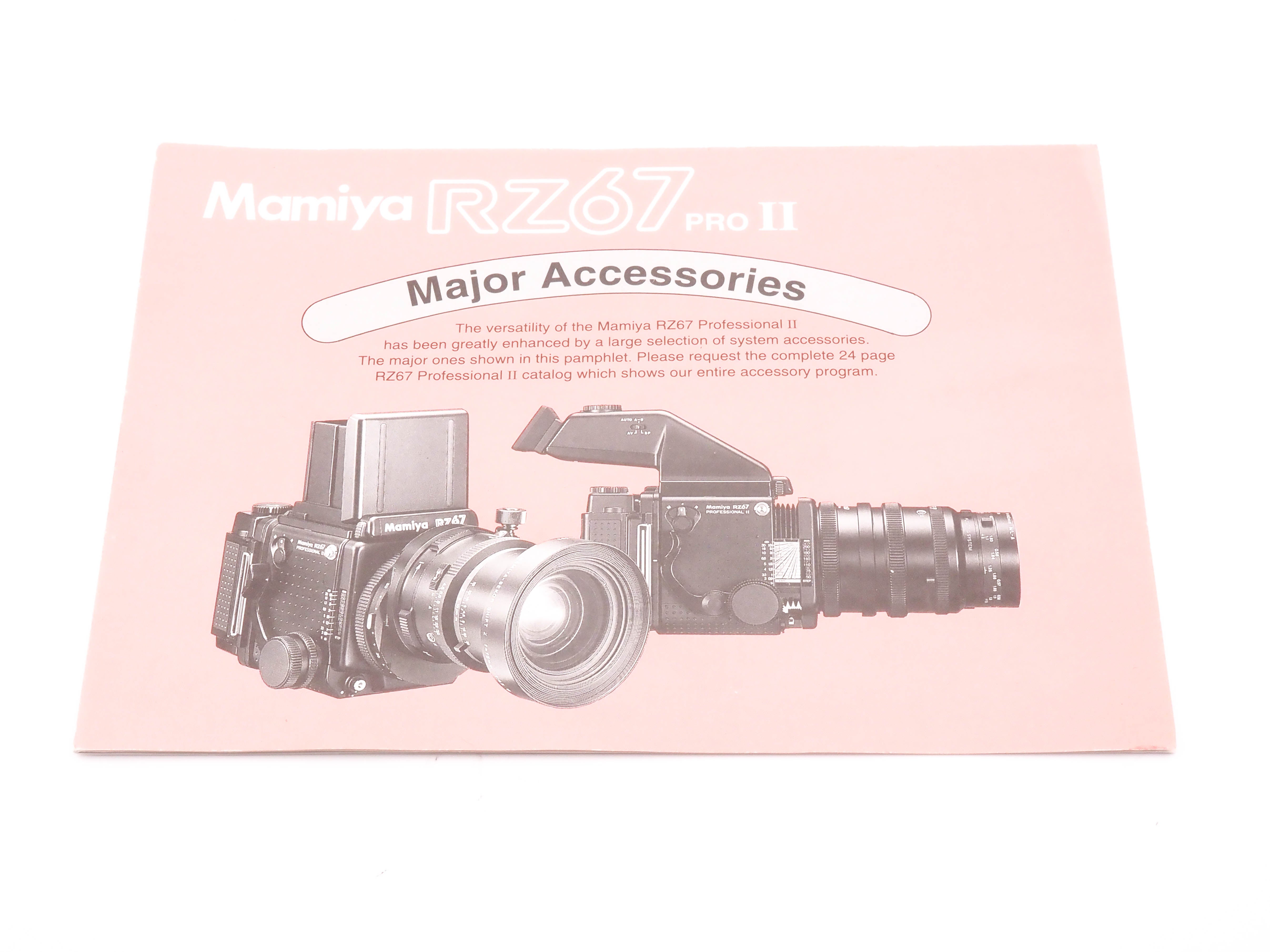 Mamiya RZ67 Pro II Major Accessories Booklet – Kamerastore