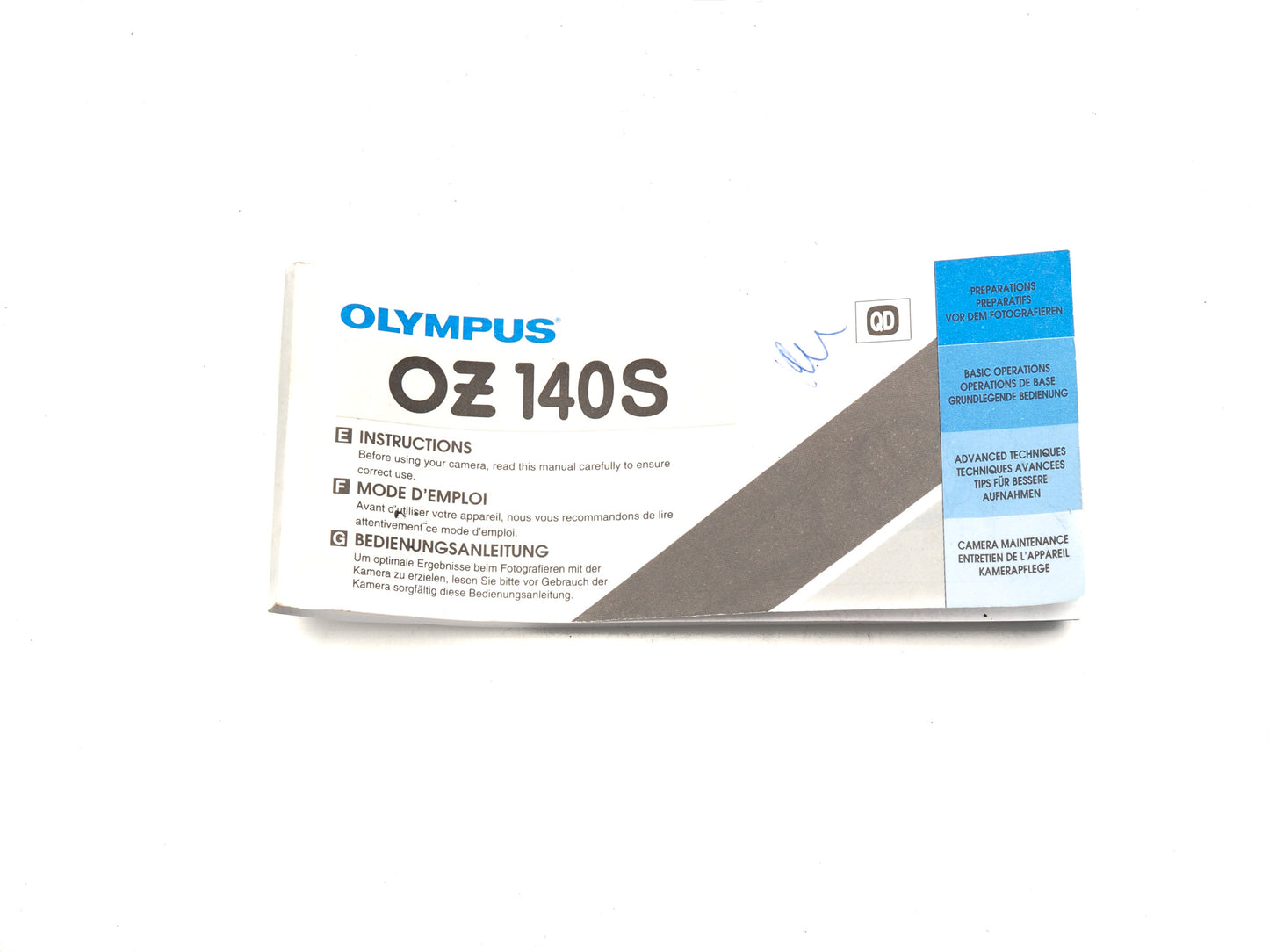 Olympus Superzoom 140 S Instructions