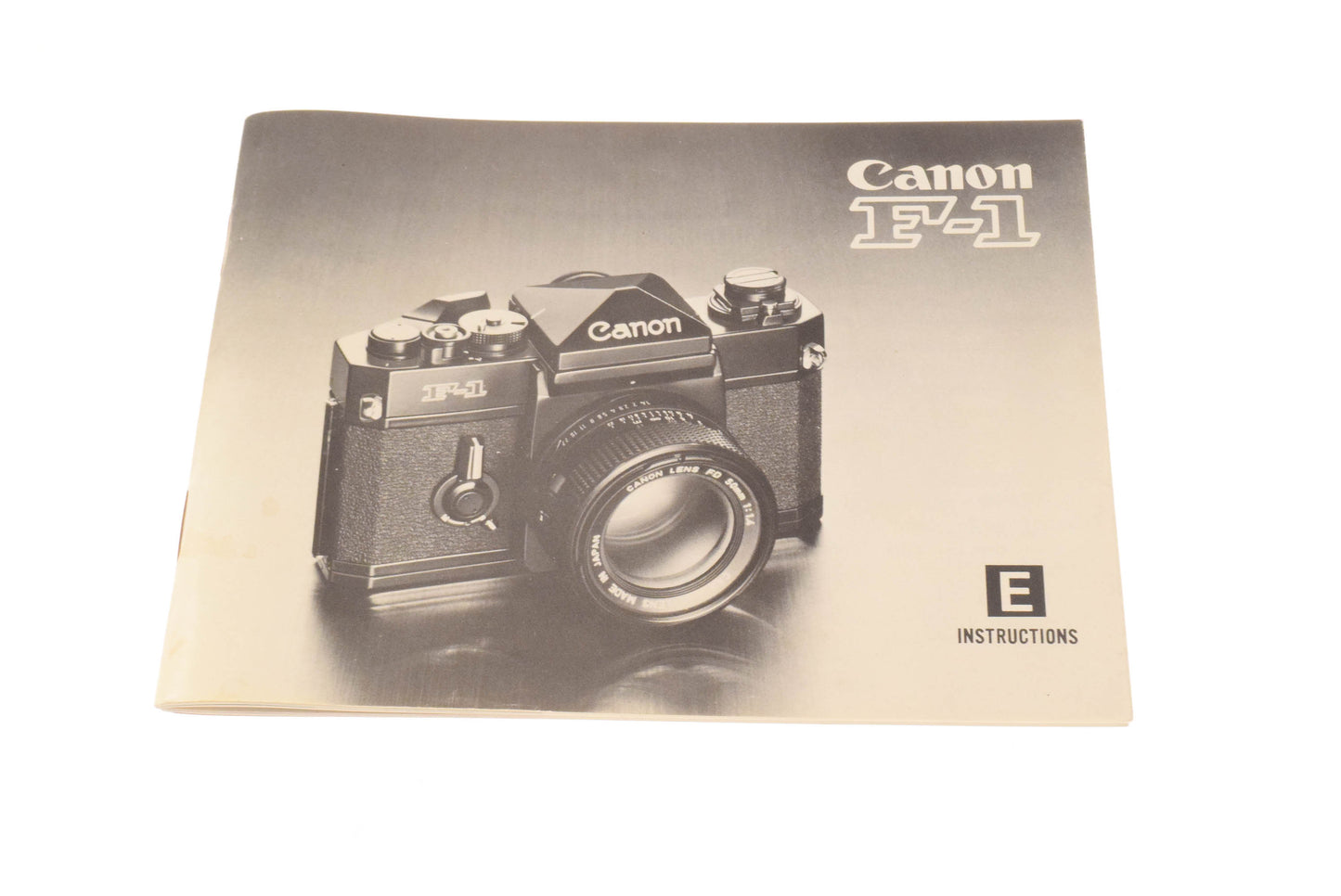 Canon F-1 Instructions