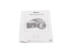 Nikon Nikkor 50mm f1.4 Pre-AI Instructions