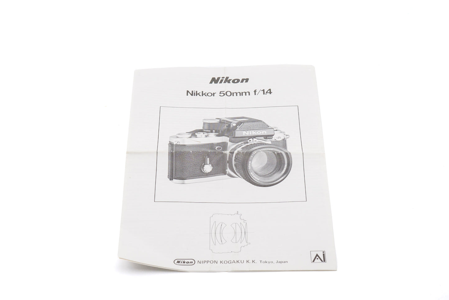 Nikon Nikkor 50mm f1.4 Pre-AI Instructions