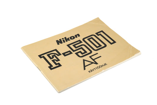Nikon F-501 AF Instructions