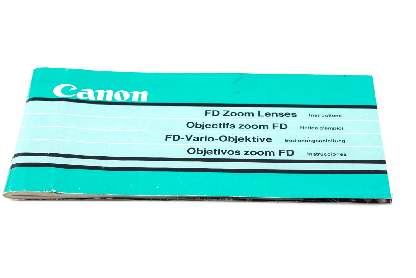 Canon FD Zoom Lenses Instructions