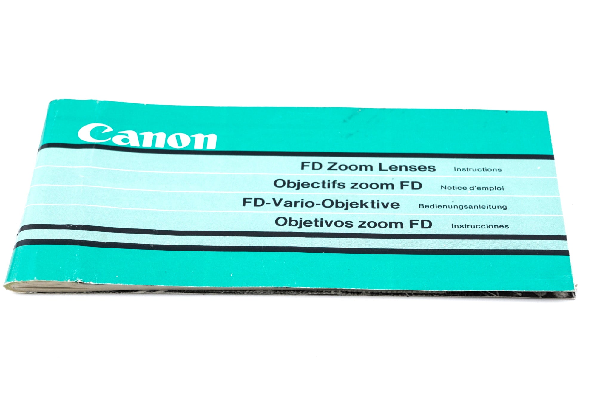 Canon FD Zoom Lenses Instructions