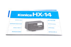 Konica HX-14 Flash Instructions