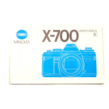Minolta X-700 Owner's Manual
