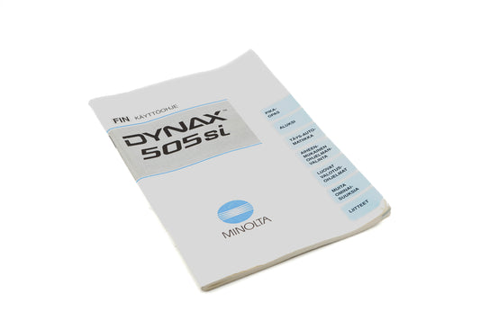 Minolta Dynax 505si Instructions