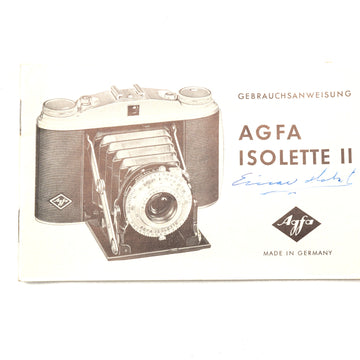 Agfa Isolette II Instructions