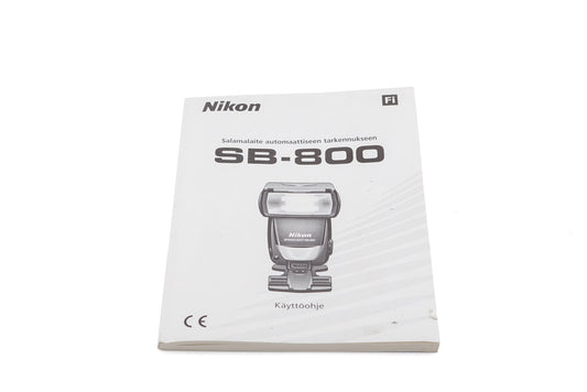 Nikon SB-800 Instructions