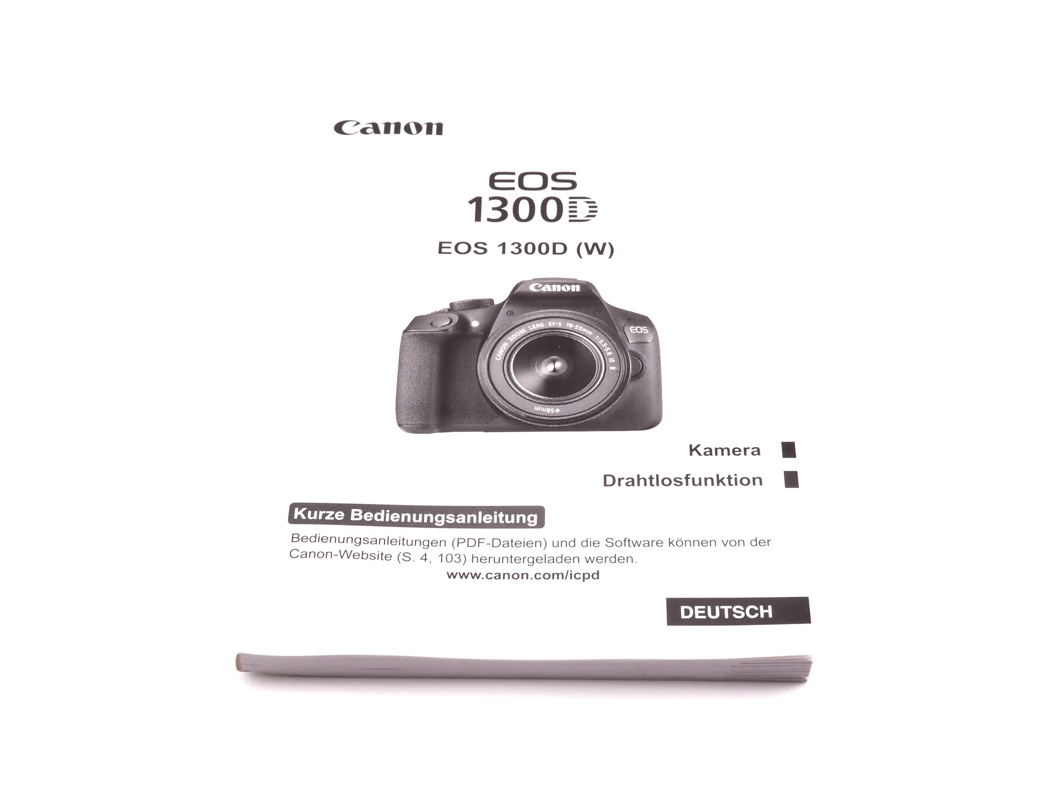 Canon 1300D / 1300D (W) Instructions