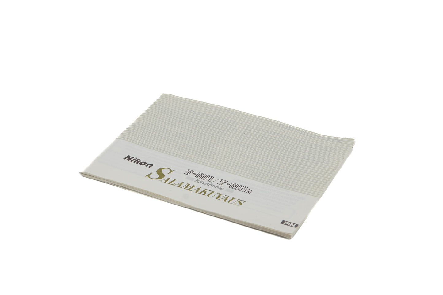 Nikon F-601/ F-601M Flash Shooting Instructions