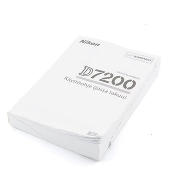 Nikon D7200 Instructions