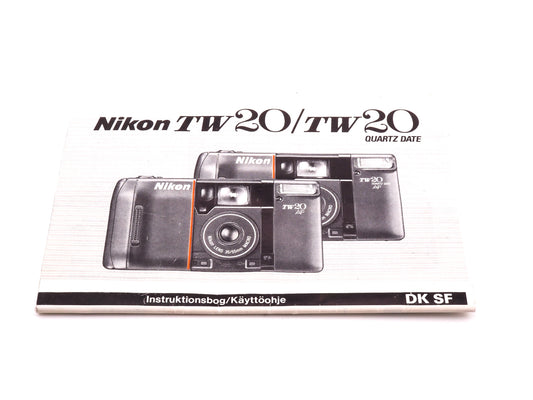 Nikon TW20 / TW20 Quartz Date Instructions