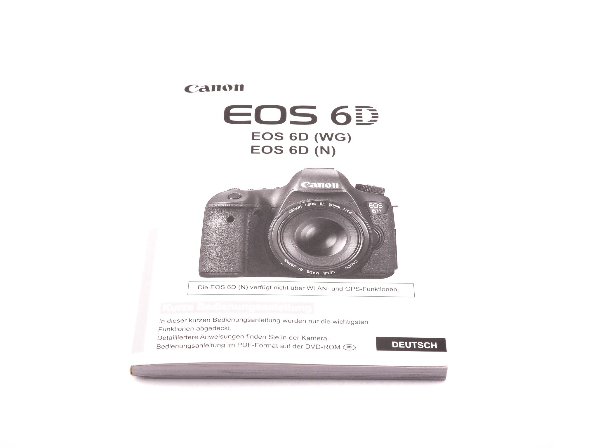 Canon EOS 6D Instructions – Kamerastore