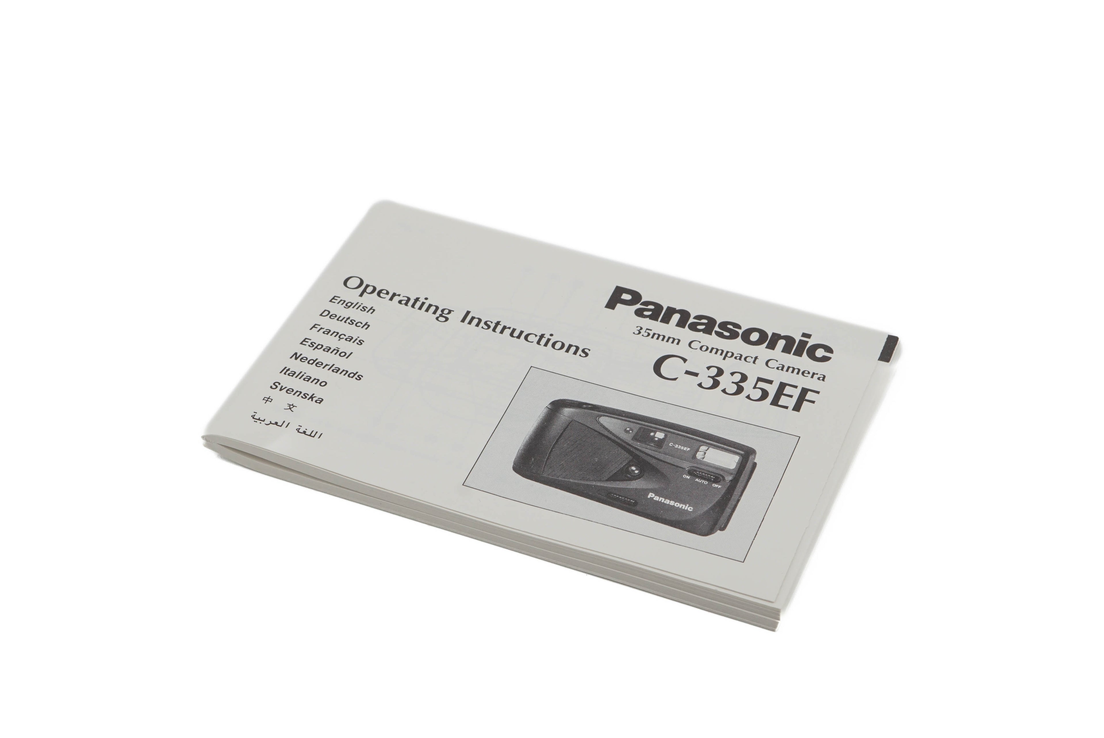 Panasonic C-335EF Instructions