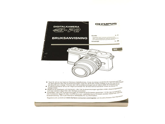 Olympus E-P2 Instructions