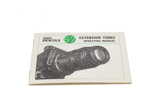 Pentax Pentax 6x7 Extension Tubes Instructions