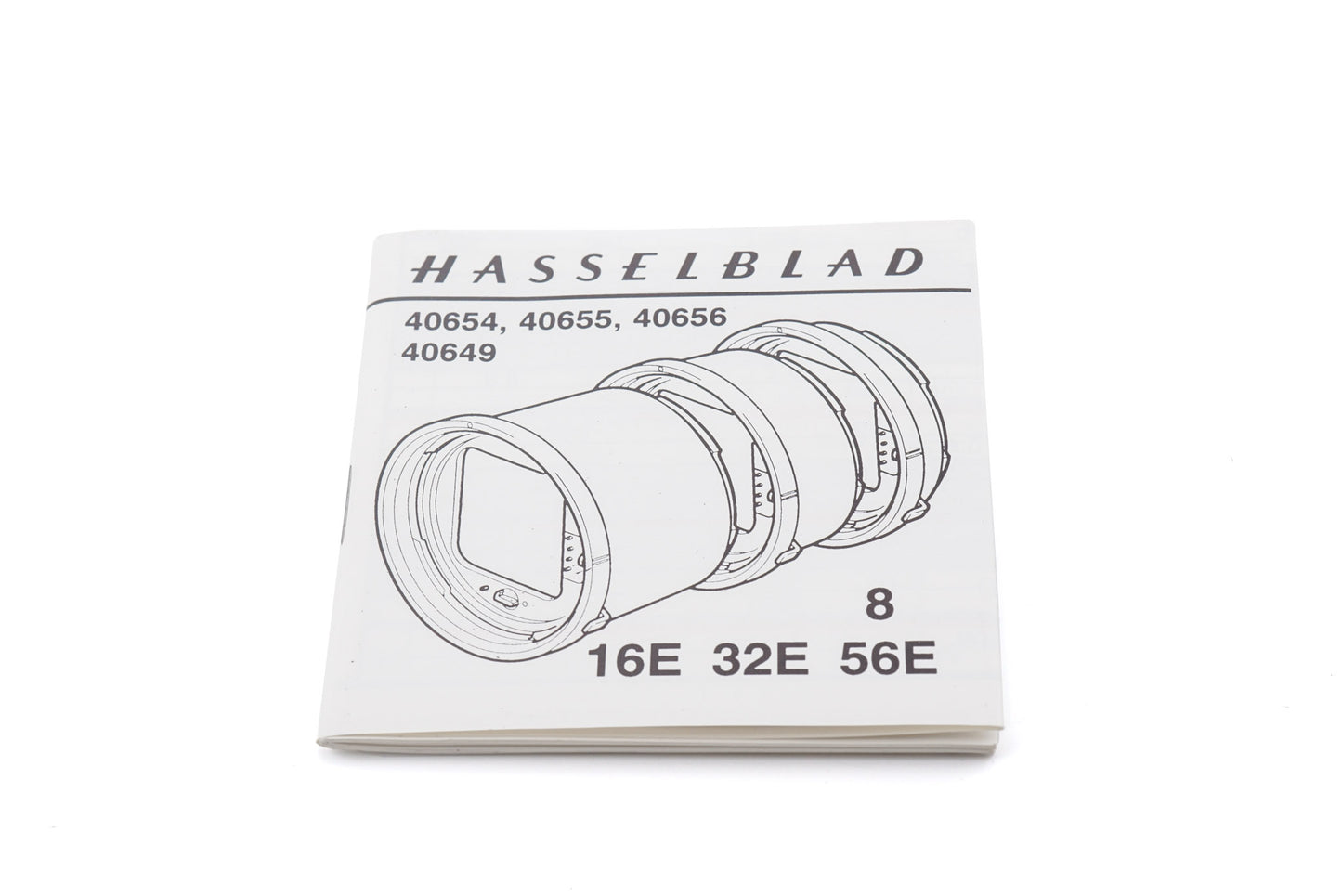 Hasselblad Extension Tubes 8/16E/32E/56E Instructions