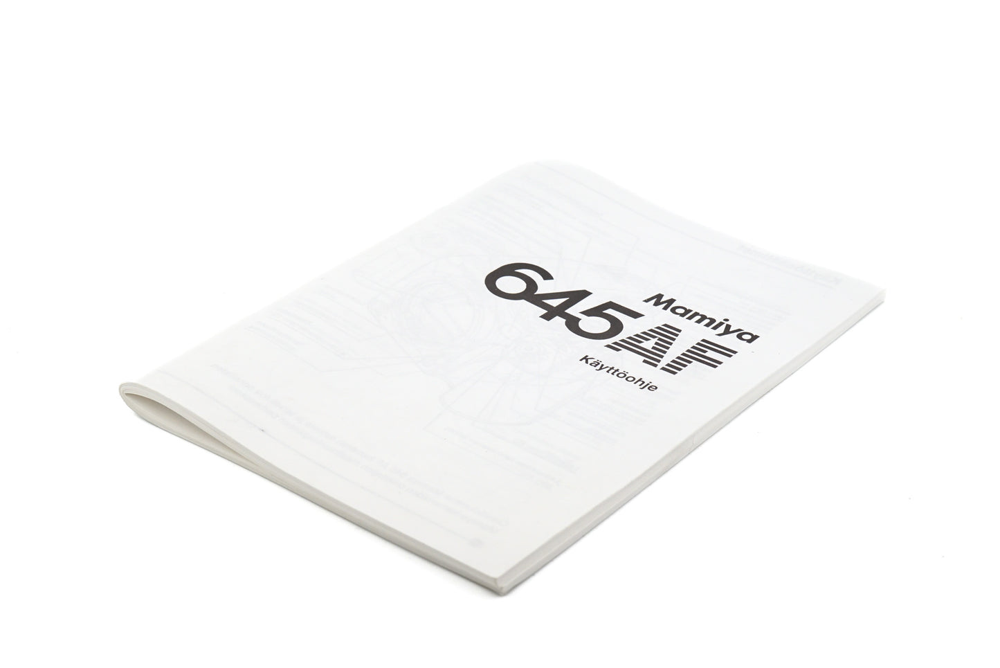 Mamiya 645AF Instructions