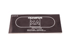 Olympus XA Instructions At a Glance