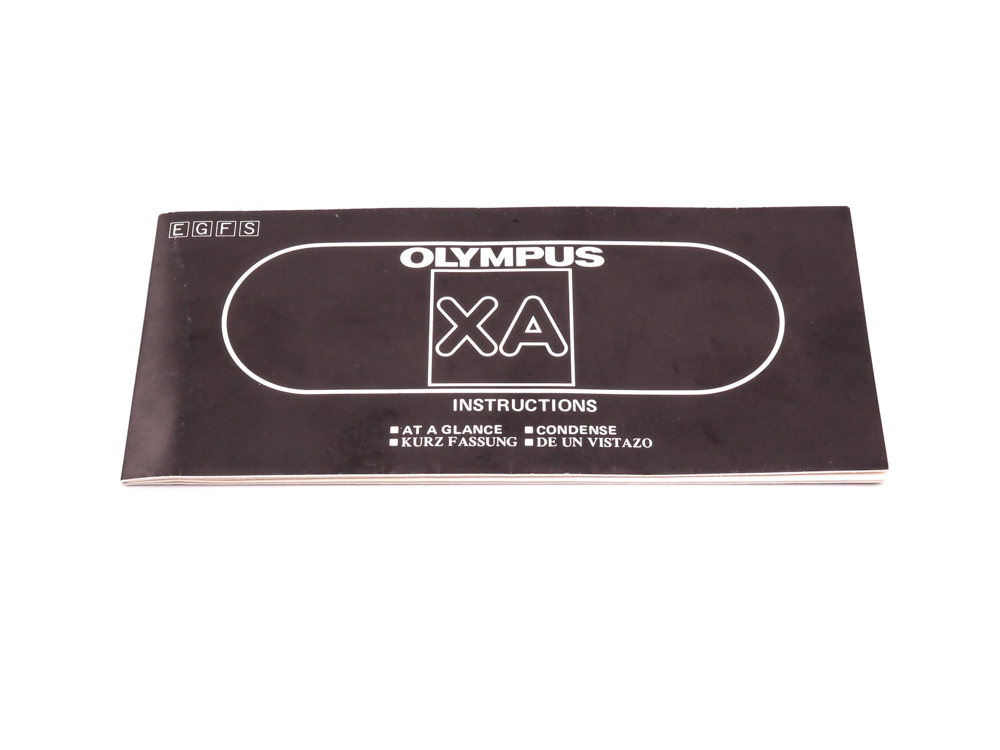 Olympus XA Instructions At a Glance