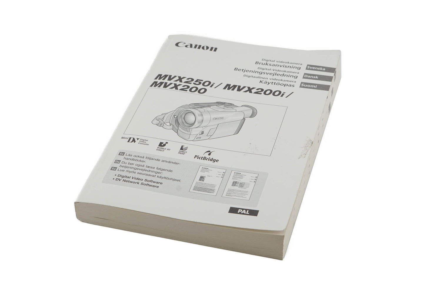 Canon MVX200 / MVX200i / MVX250i Digital Video Camcorder Instructions