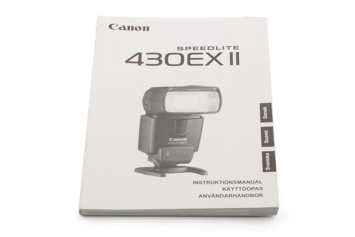 Canon 430EX II Speedlite Instructions