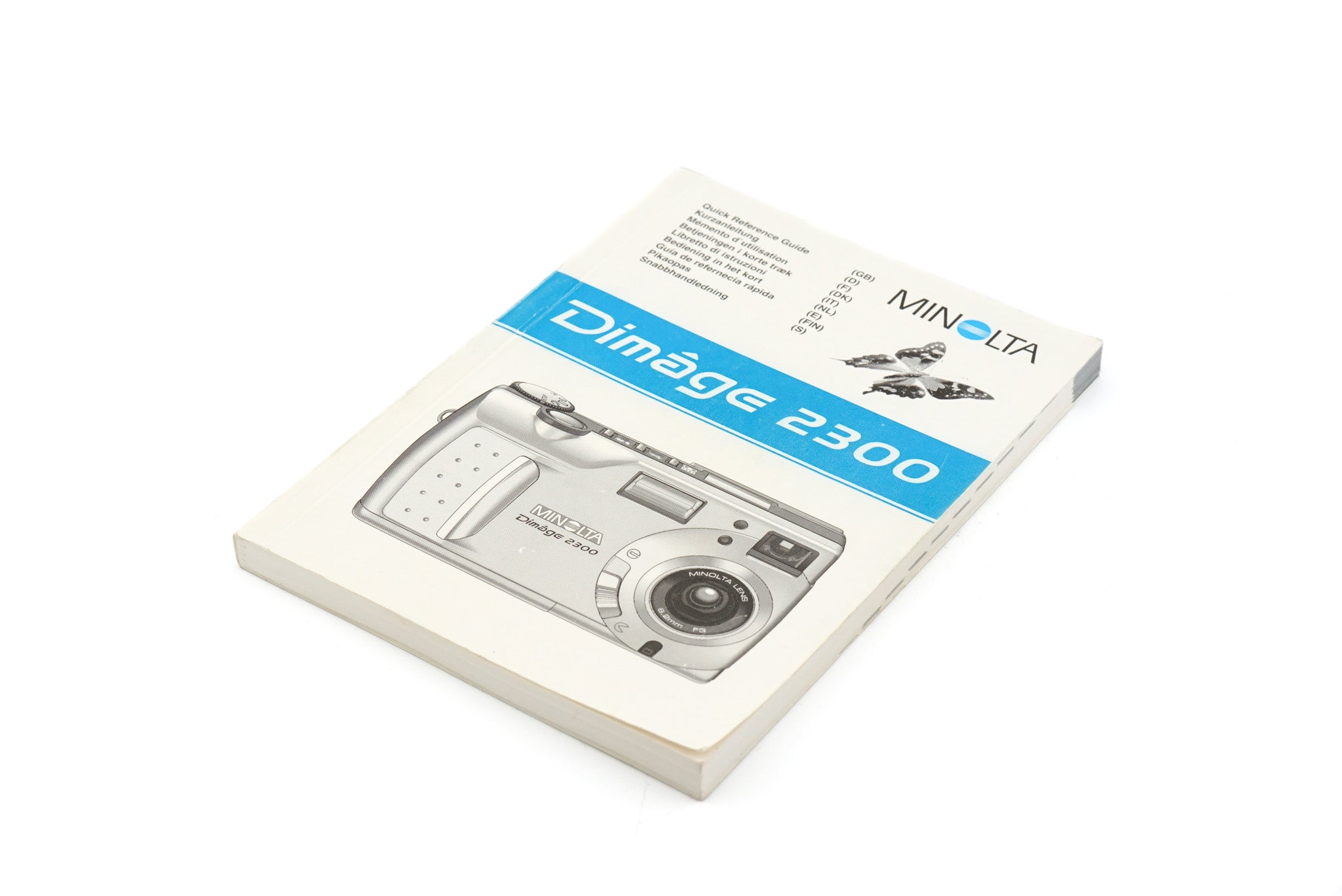 Minolta Dimage 2300 Instructions – Kamerastore