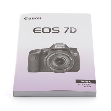 Canon 7D Instruction Manual