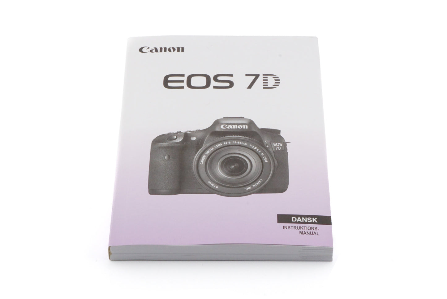 Canon 7D Instruction Manual