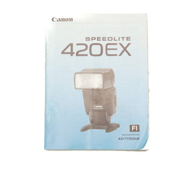 Canon 420EX Speedlite Instructions