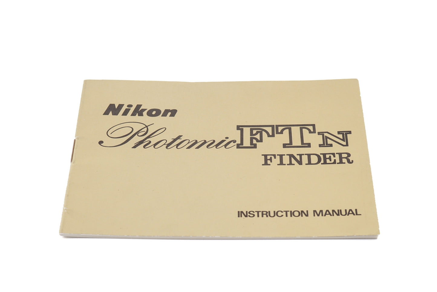 Nikon Photomic FTn Finder Instructions