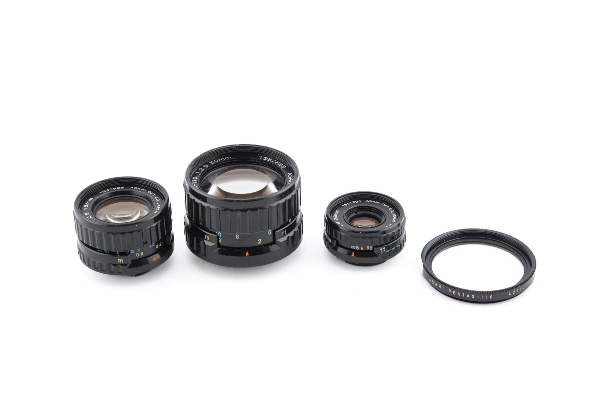 Pentax Auto 110 + 18mm f2.8 Pentax-110 + 24mm f2.8 Pentax-110 + 50mm f –  Kamerastore
