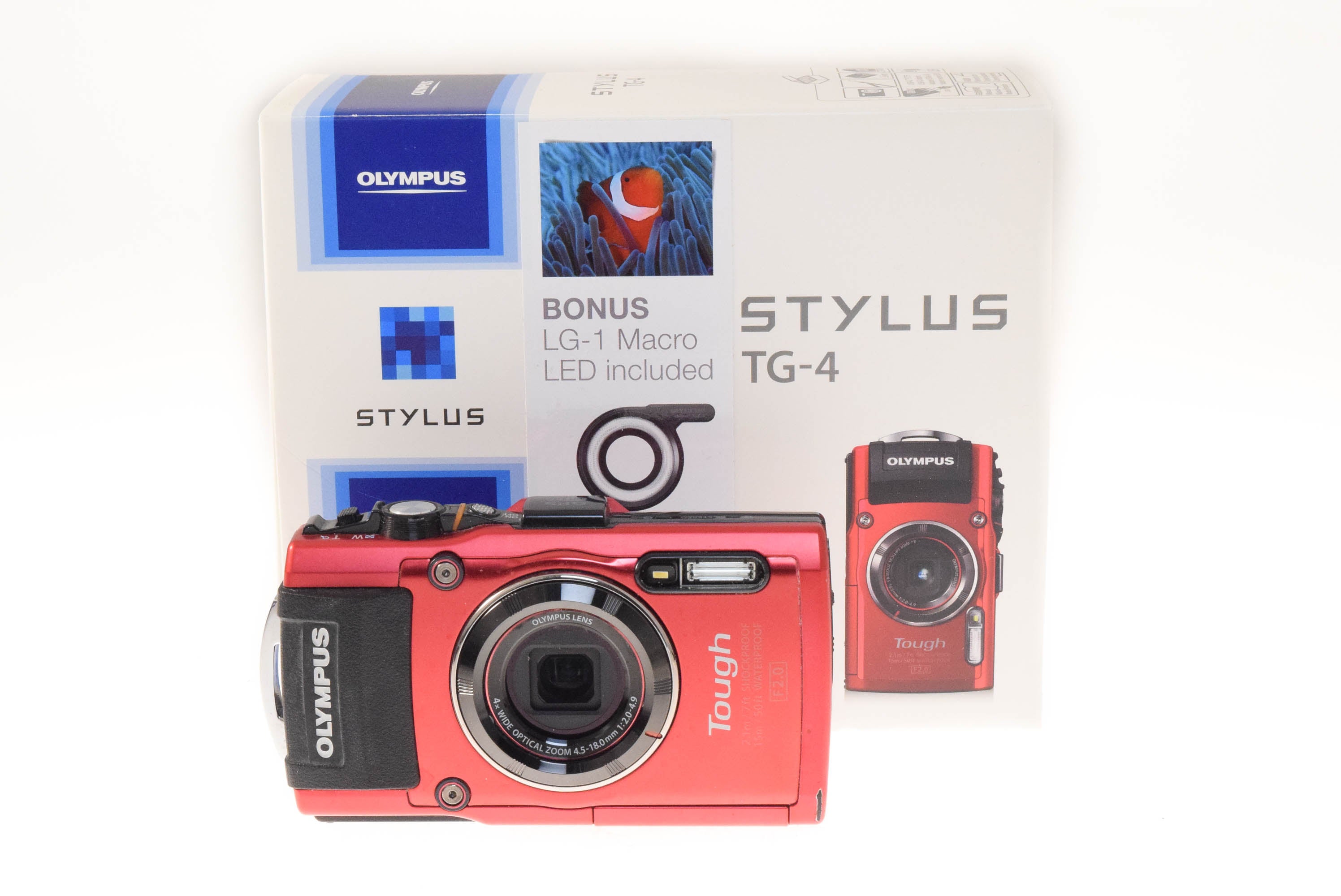 OLYMPUS デジタルカメラ STYLUS TG-4 Tough レッド 1600万画素CMOS F2