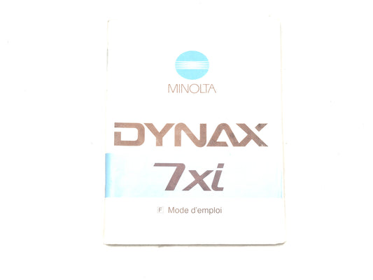 Minolta Dynax 7 XI Instructions