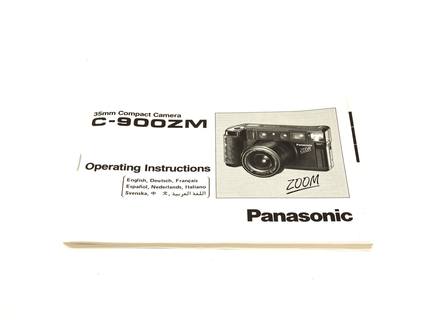 Panasonic C-900ZM Instructions