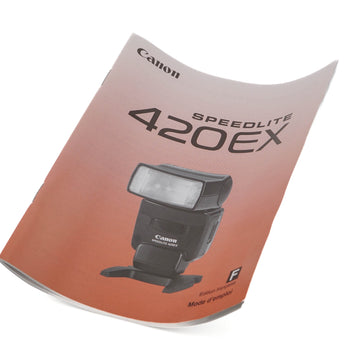 Canon 420EX Speedlite Instructions