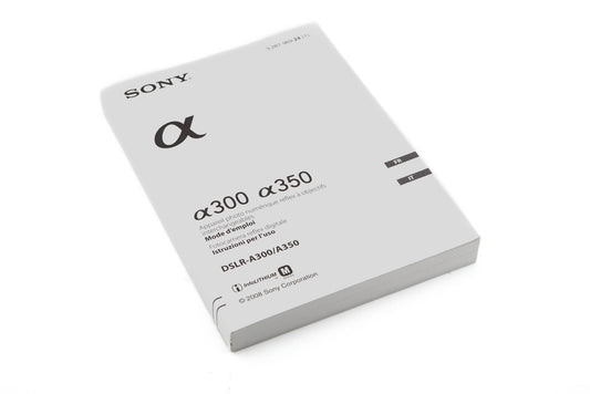 Sony A300 / A350 Instructions
