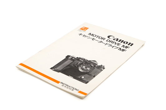 Canon Motor Drive MF Instructions