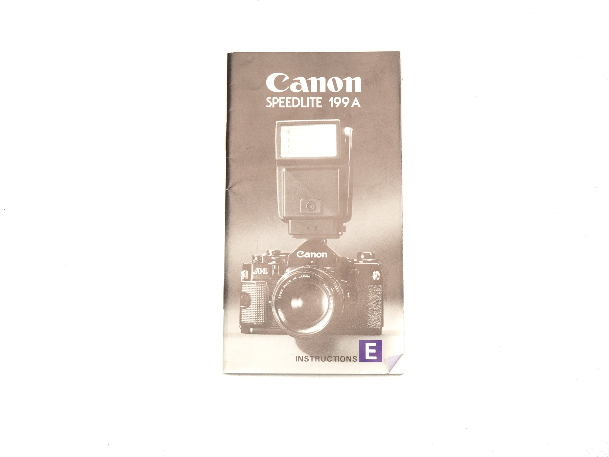 Canon Speedlite 199A Instructions Kamerastore
