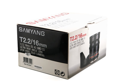 Samyang 16mm T2.2