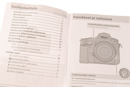 Nikon D800(E) Instructions